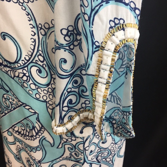 Lilly Pulitzer print and beaded dress size XS - Picture 5 of 7